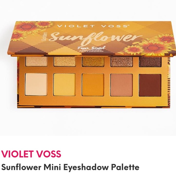 Violet Voss Golden Sunflower Fun Sized Eyeshadow Palette NIB - Picture 1 of 3